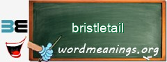 WordMeaning blackboard for bristletail